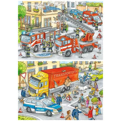 Ravensburger - Helden In Actie - 2x24 Stukken - Puzzels