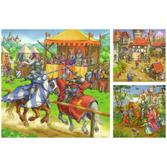 Ravensburger - Riddertoernooi In De Middeleeuwen - 3x49 Stukken - Puzzels