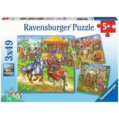 Ravensburger - Riddertoernooi In De Middeleeuwen - 3x49 Stukken - Puzzels