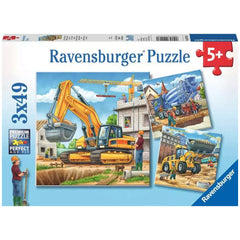 Ravensburger - Grote Constructievoertuigen - 3x49 Stukken - Puzzels