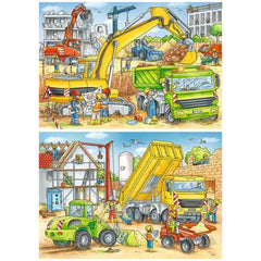 Ravensburger - Lots To Do On The Construction Site - 2x24 Pieces - Puzzles