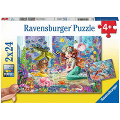 Ravensburger - Magische Zeemeerminnen - 2x24 Stukken - Puzzels
