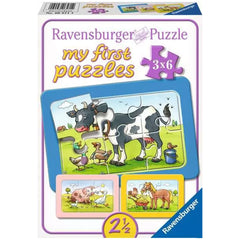 Ravensburger - My First Puzzles - Good Animal Friends - 3X6 Pieces - Puzzles