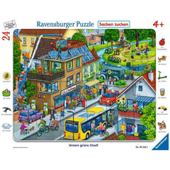 Ravensburger - Onze Groene Stad - 24 Stukken - Educatieve Puzzels