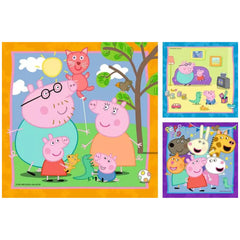 Ravensburger - Peppa Pig - Peppa's Familie en Vrienden - 3x49 Stukken - Puzzels