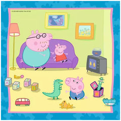 Ravensburger - Peppa Pig - Peppa's Familie en Vrienden - 3x49 Stukken - Puzzels