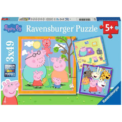 Ravensburger - Peppa Pig - Peppa's Familie en Vrienden - 3x49 Stukken - Puzzels