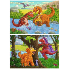 Ravensburger - Spelen met Dinosaurussen - 2x24 Stukken - Puzzels