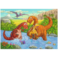 Ravensburger - Spelen met Dinosaurussen - 2x24 Stukken - Puzzels