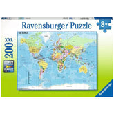 Ravensburger - De Wereld - 200 Stukken - Puzzels