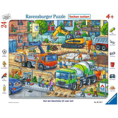 Ravensburger - Theres Something Going On At The Construction Site - 24 Pieces - Puzzles