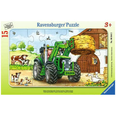 Ravensburger - Tractor Op De Boerderij - 15 Stukken - Puzzels