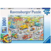 Ravensburger - Voertuigen In De Stad - 100 Stukken - Puzzels