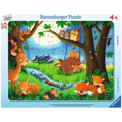 Ravensburger - Wanneer Kleine Dieren Slapen - 35 Stukken - Puzzels
