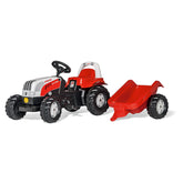 Rolly Toys - Rollykid Steyr 6165 Cvt Tractor Met Trailer Rijdend Speelgoed