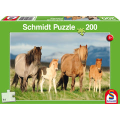 SCHMIDT SPIELE - Familie van Paarden 200 Stukjes Puzzel - Puzzels