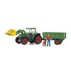 Schleich - Tractor met Aanhangwagen - Speelsets