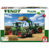 Schmidt Spiele - Fendt 724 Vario, Fendt 716 Vario met voorlader Cargo 4x85 100 Stuks - Puzzels