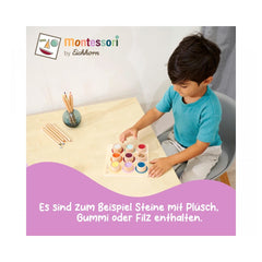 Simba - Educational Toys - Eichhorn Montessori Sensory Touch Board - Wood - 3 Yrs - Tactile Learning