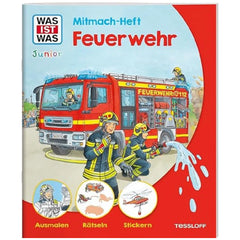 TESSLOFF - WAS IST WAS Junior Activiteitenboek Brandweermannen - Educatief Speelgoed - Duitse Editie
