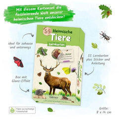 TROTSCH - Leerkaarten Inheemse Dieren Boeken - Duitse Editie