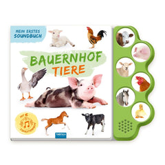 TRÖTSCH - Geluidsboek Mijn Eerste Geluidsboek Boerderijdieren - Educatief Speelgoed