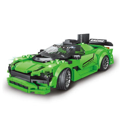 Teorema - Bouwsets - Crazy Drag Racing Groene Supercar - 5 Jaar - STEM Leren