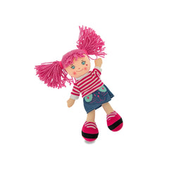 Teorema - Poppen - Carlotta Zachte Knuffelpop - Kleurrijk Haar - 3+ Jaar