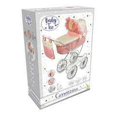 Teorema - Dolls Playsets - Luxury 2-in-1 Doll Pram Set - Pink/Gold - 3+ Years