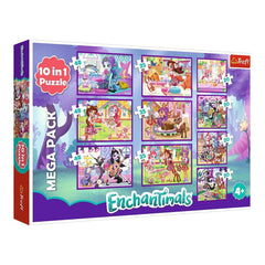 Trefl - 10 Puzzels in 1 - Puzzels - +4 - Enchantimals Avonturen - TRF90354