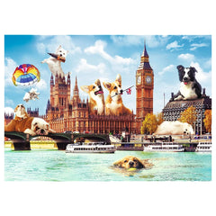 Trefl - Funny Cities: Dogs in London - Puzzels - 14+ - TRF10596