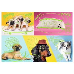 Trefl - Neon Color Line: Far out Dogs - Puzzels - 14+ - TRF10578