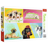 Trefl - Neon Color Line: Far out Dogs - Puzzels - 14+ - TRF10578