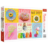 Trefl - Neon Color Line Sweet Week - Puzzels - 14 - TRF10580