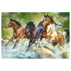 Trefl - 1500 Stukjes Puzzel - Puzzels - 14 - Drie Wilde Paarden - TRF26148