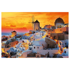 Trefl - 1500 Stukjes Puzzel UFT - Romantische Zonsondergang Oia, Santorini - 14+ - TRF26195