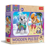 Trefl - 24 Piece Wooden Puzzle - Paw Patrol Girl's Paw Patrol - Puzzles Age +3 - TRF20266