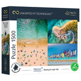 Trefl - UFT 1500 Piece Puzzle - Aerial Mindblow Waiting for High Tide - Puzzles Age +14 - TRF26192