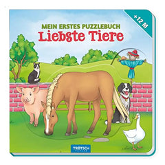 Trötsch Verlag - Books - Interactive Puzzle Book - Farm Animals - 12 Months - Educational Play