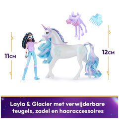 Unicorn Academy Layla & Glacier Figuren Set 30 cm