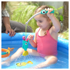 Yookidoo - Catch 'N' Sprinkle Fishing Set Bucket - Bad Speelgoed - 18 Maanden+ - YKD40280