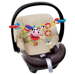 Yookidoo - Clips, Rattle 'N' Links Cow Toy Set - Baby Activity Toys - 0M - YKD40153