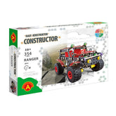 Alexander Constructor Off-Road Machine Black Spider set, age 8+, 354 pieces. Features metal and red plastic components.