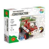 Constructor Racer Construction Set box featuring a red and white model car with black wheels, suitable for ages 8+.