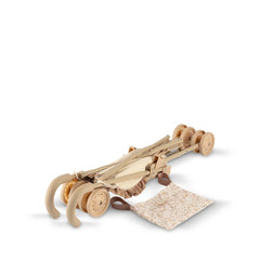 ASI Dolls Dreams Stroller in light brown with a curved handle and fabric seat, perfect for imaginative play.