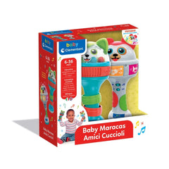 Baby Maracas Amici Cuccioli toy box features a colorful illustration and playful design, perfect for infants' musical play.