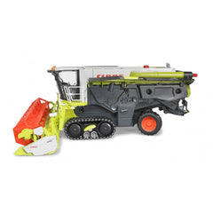 Bruder Claas Lexion 780 Terra Trac Combine Harvester toy, 1:16 scale, green and red with caterpillar tracks.