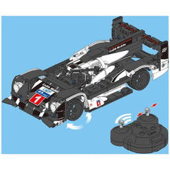 CaDA GT Sport Car construction set in black with red and white accents, featuring sponsor "CADA MOBILE" prominently displayed