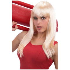 Carnival Toys - Lange Gladde Blonde Perucque Voor Creatief Verkleedplezier - Doen alsof Beroepen En Rollenspellen