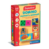 Clementoni - Domino-Cijfers-en-Dieren - Bordspellen
